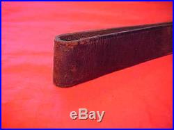 WWII Leather Sling for US M1 Garand or Springfield 1903 Rifle Steel Fittings