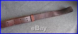 WWII M1 Garand & Springfield 1903 Rifle Leather Sling, 1943 Milsco