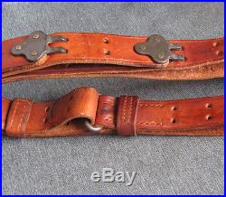 WWII M1 Garand & Springfield 1903 Rifle Leather Sling, 1944 Boyt