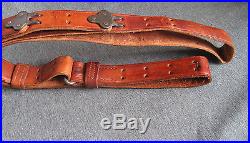 WWII M1 Garand & Springfield 1903 Rifle Leather Sling, 1944 Boyt