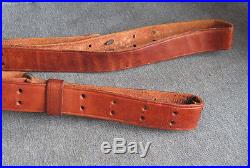 WWII M1 Garand & Springfield 1903 Rifle Leather Sling, 1944 Boyt