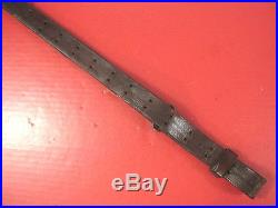 WWII US ARMY AEF M1907 Leather Sling M1903 Springfield Rifle Marked Milsco 1943