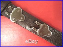 WWII US ARMY AEF M1907 Leather Sling M1903 Springfield Rifle Marked Milsco 1943