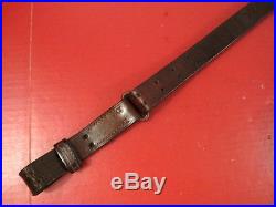 WWII US ARMY AEF M1907 Leather Sling M1903 Springfield Rifle Marked Milsco 1943