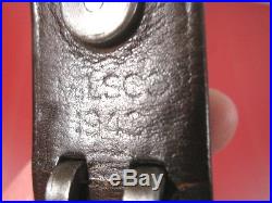 WWII US ARMY AEF M1907 Leather Sling M1903 Springfield Rifle Marked Milsco 1943