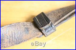 WWII US ARMY M1907 Leather Rifle Sling 1918 Date Chicago Belting Company