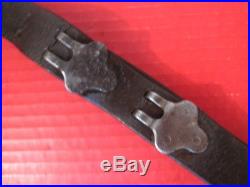 WWII US ARMY M1907 Leather Sling M1903 Springfield M1 Garand Rifle Unmarked #2