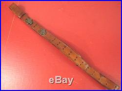 WWII US ARMY M1907 Leather Sling M1903 Springfield or M1 Garand Rifle Unmarked