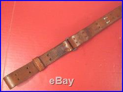 WWII US ARMY M1907 Leather Sling for M1918A3 BAR or M1 Garand Rifle Unmarked