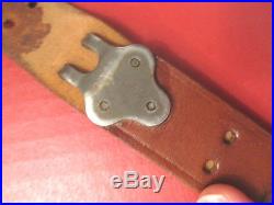 WWII US ARMY M1907 Leather Sling for M1918A3 BAR or M1 Garand Rifle Unmarked