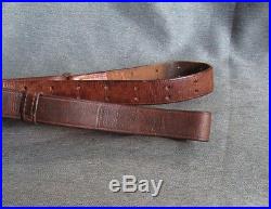 WWII US Military Boyt Leather Rifle Sling for M1 Garand & 1903 Rifle, 1944 Date
