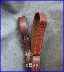 WWII US Military Boyt Leather Rifle Sling for M1 Garand & 1903 Rifle, 1944 Date