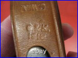 WWI Era US ARMY AEF M1907 Leather Sling M1903 Springfield Rifle Dated 1918 #1