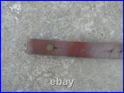 WWI French Leather Rifle Sling LEBEL BERTHIER LEBEL Brass Buckle 1 st Model Rare