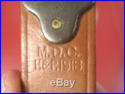 WWI US ARMY AEF M1907 Leather Sling M1903 Springfield Rifle Dated 1918 NICE