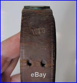 WWI US ARMY Lawrence WTG Stamped M1907 Leather Rifle Sling M1903 Springfield
