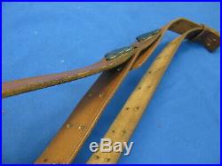 WWI US ARMY M1903 Springfield Rifle Leather Sling, W. T. & B. Co. 1918 H. H. D