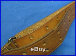 WWI US ARMY M1903 Springfield Rifle Leather Sling, W. T. & B. Co. 1918 H. H. D