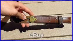 WWI WWII US Military Leather Rifle Sling for M1 Garand & 1903 Rifle