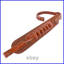 Wayne's Dog Full Grain Leather Gun Sling Shotgun Strap/ Metal Swivels for 16GA