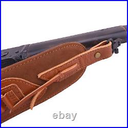 Wayne's Dog Full Leather Rifle Sling Strap Gun Belt Fit for. 17HMR. 22LR. 22MAG
