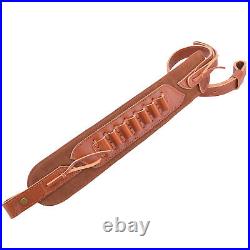 Wayne's Dog Leather Rifle Sling Strap Gun Belt Fit for. 45-70.44MAG. 30-06 USA