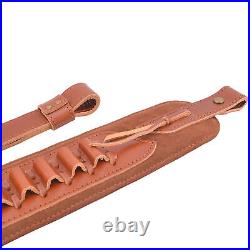 Wayne's Dog Leather Rifle Sling Strap Gun Belt Fit for. 45-70.44MAG. 30-06 USA