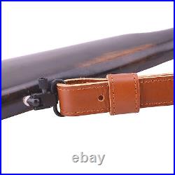 Wayne's Dog Leather Rifle Sling Strap Gun Belt Fit for. 45-70.44MAG. 30-06 USA