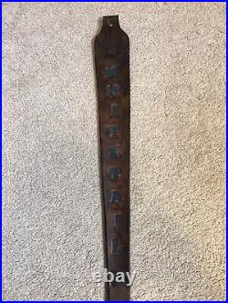 Whitetail Custom Leather Rifle Sling Hand Made And Made in the USA