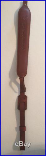 Winchester Thumbhole Leather Padded Gun Sling, Brown New Condition